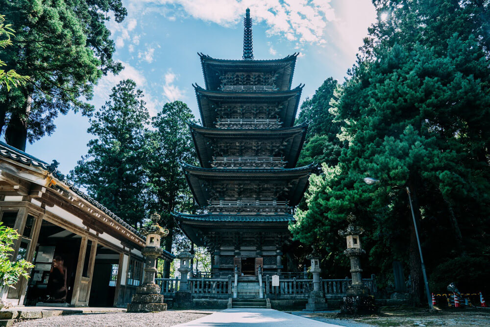 Zenpoji Temple Monastery near Yutagawa in Tsuruoka