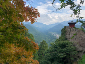 Yamadera near the Dewa Sanzan that Matsuo Basho visited composing The Narrow Road to The Deep North