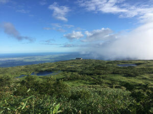 Midagahara on Mt. Gassan that Matsuo Basho passed through composing The Narrow Road to the Deep North