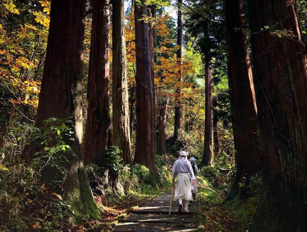 Yamabushi train on Mt. Haguro of the Dewa Sanzan