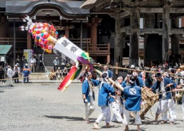 Dewa Sanzan Flower Festival on Mt. Haguro